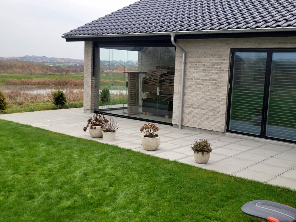 Glasinddækning detalje